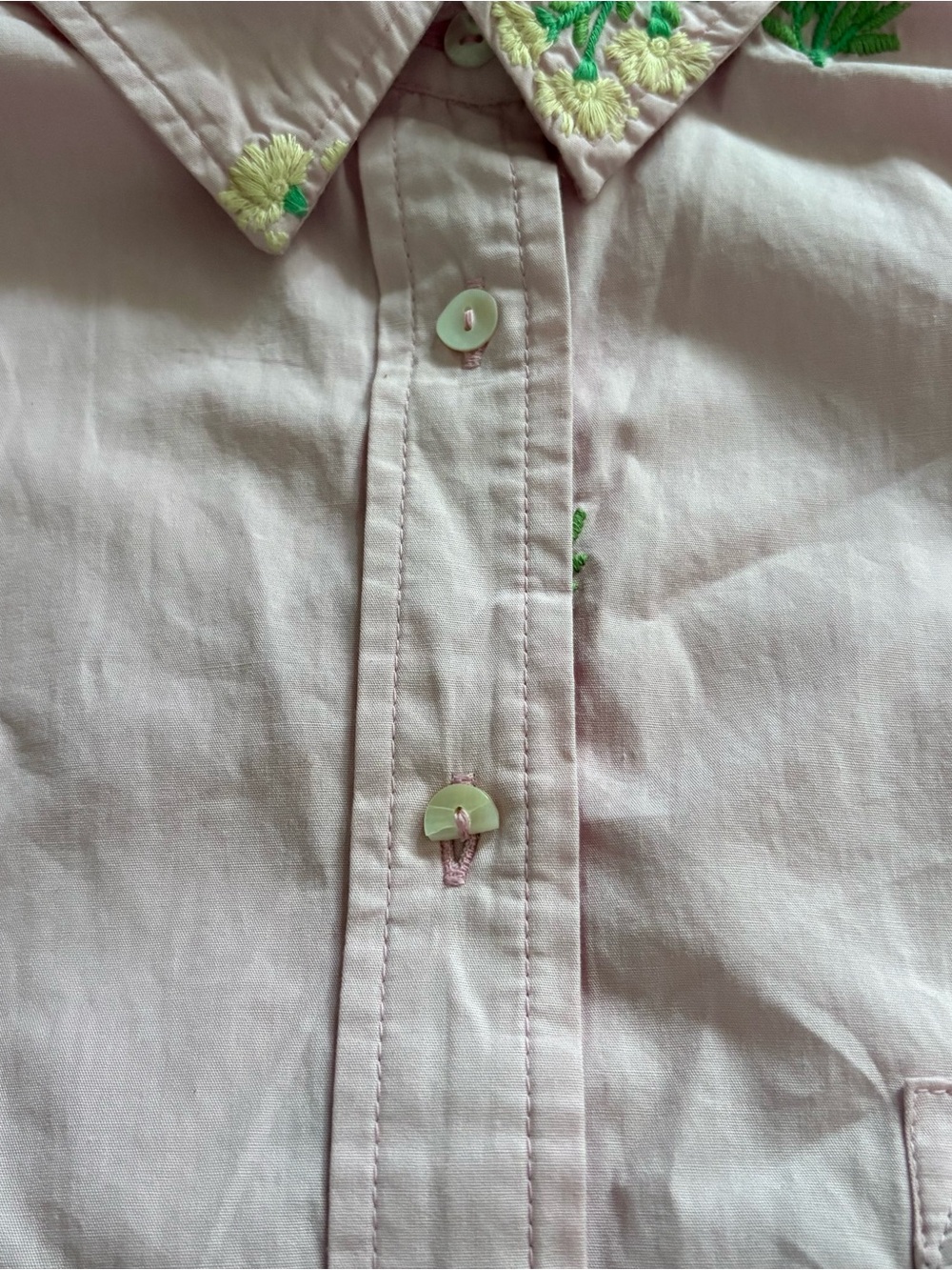Maeve Mabel Boxy Embroidered Oxford Shirt - Picture 6 of 8